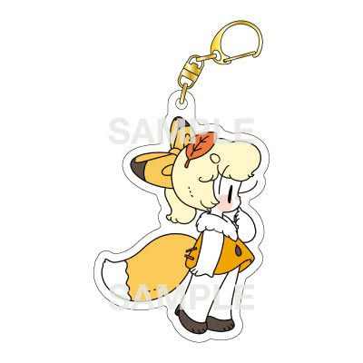 はやしうき　アクリルキーホルダー / きつね