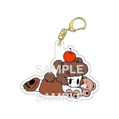 はやしうき　アクリルキーホルダー / くま