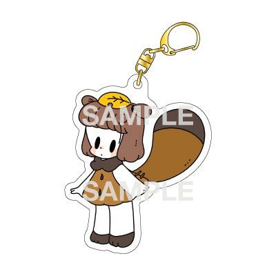 はやしうき　アクリルキーホルダー / たぬき