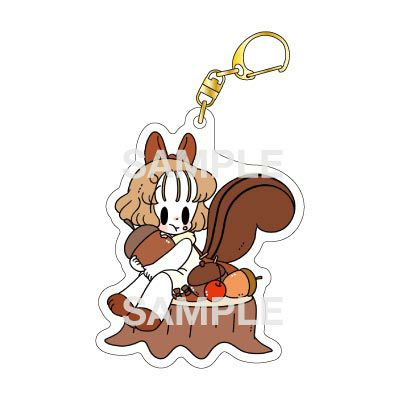 はやしうき　アクリルキーホルダー / りす