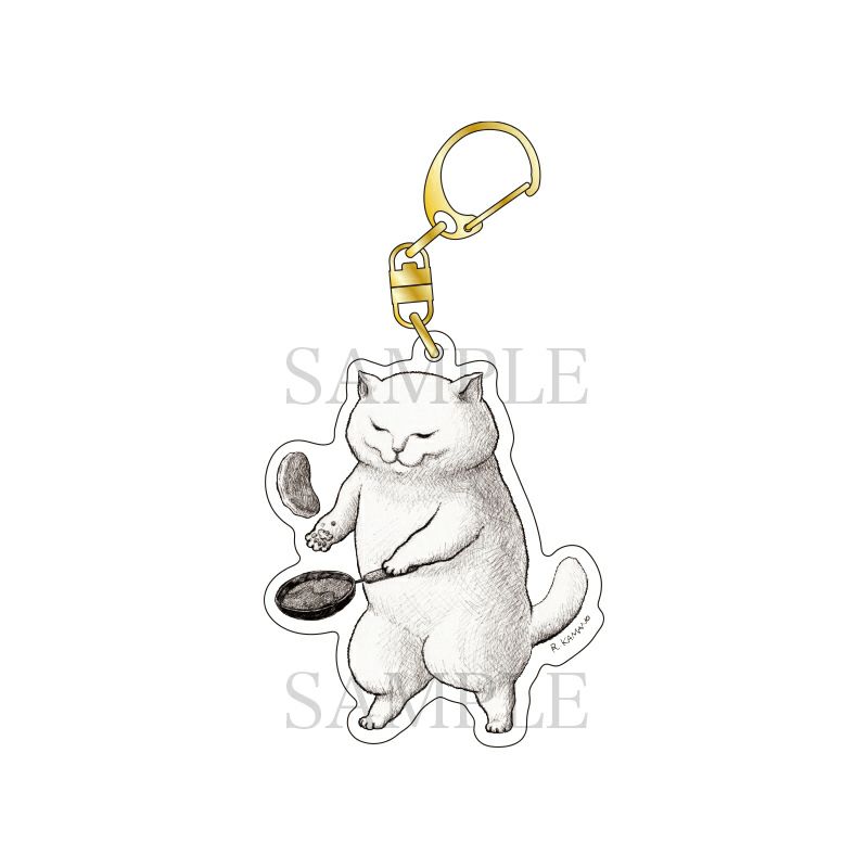 カマノレイコ　アクリルキーホルダー / チャオとパンケーキ