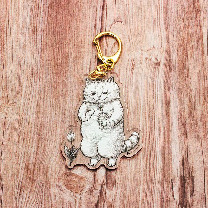 カマノレイコ　アクリルキーホルダー / ちふとはちみつ 見本