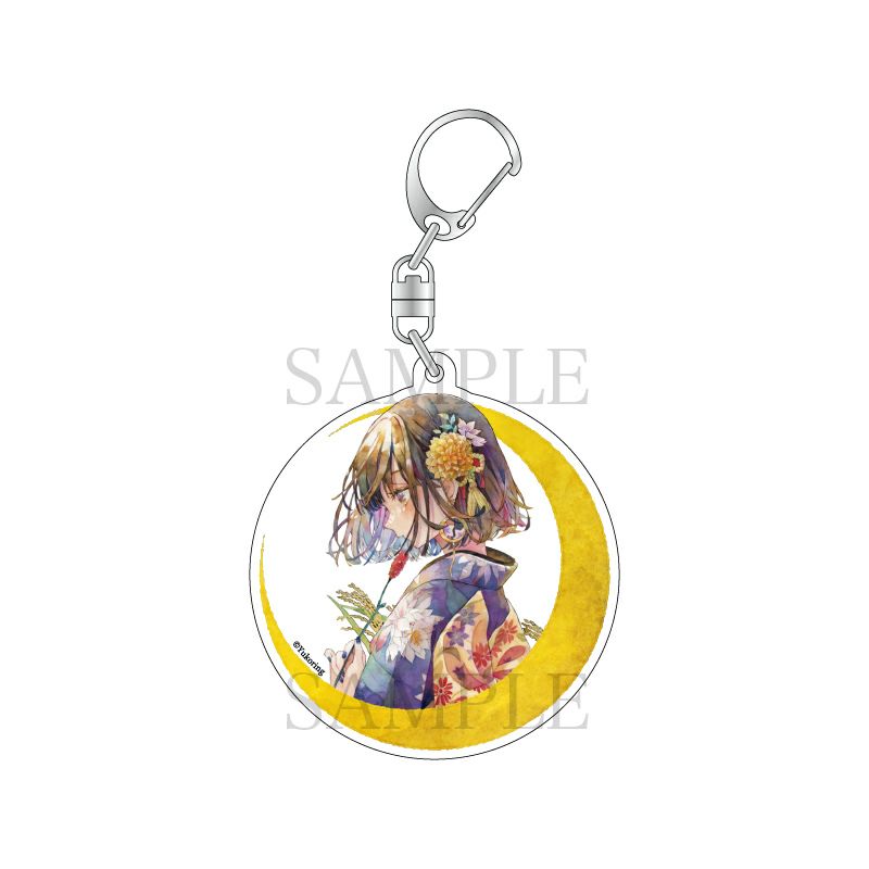 優子鈴　アクリルキーホルダー / 三日月