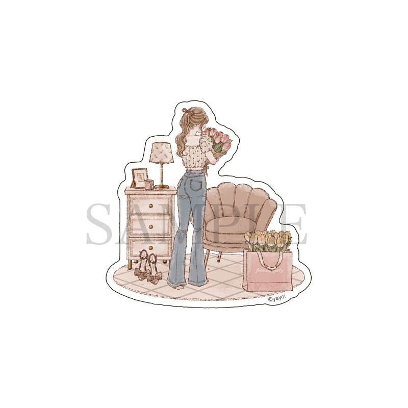 やよい　ダイカットステッカー / A