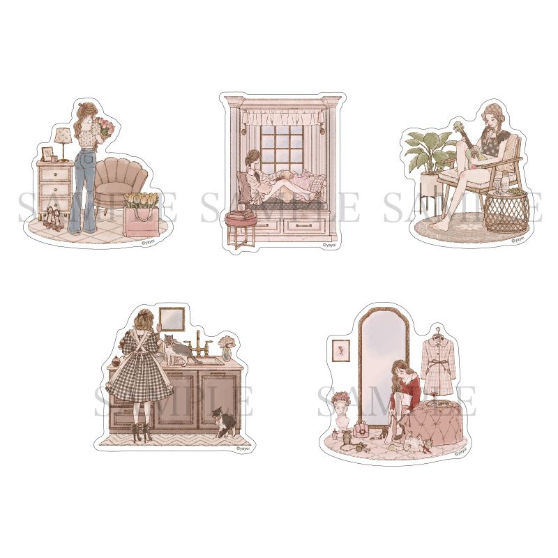 やよい　ダイカットステッカー 他シリーズ