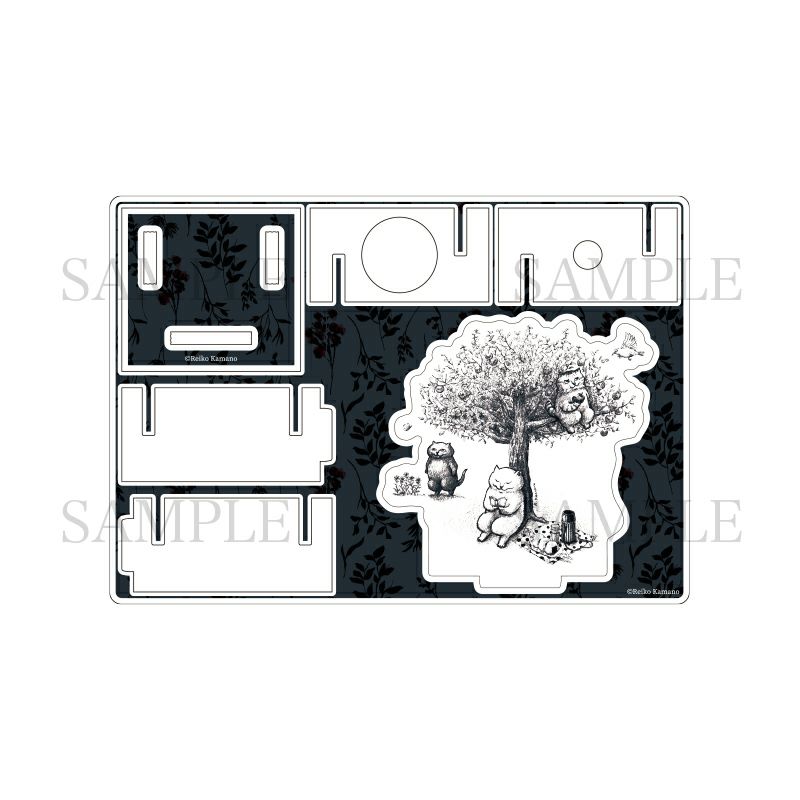 カマノレイコ　アクリルペンスタンド