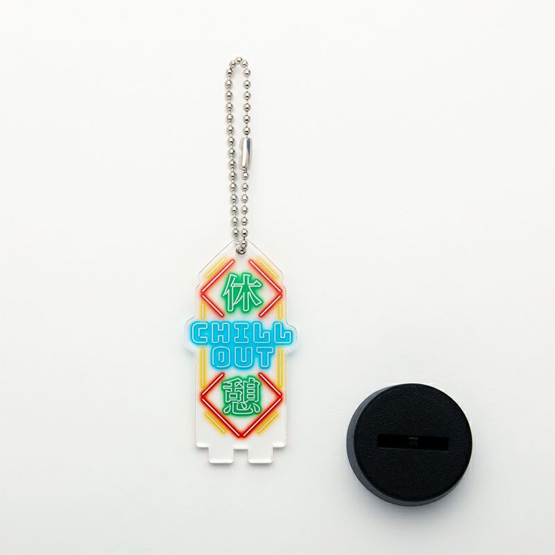 サンセットサウナ　Sauna Neon ボトルキャップマーカー / 休憩-CHILL OUT-1