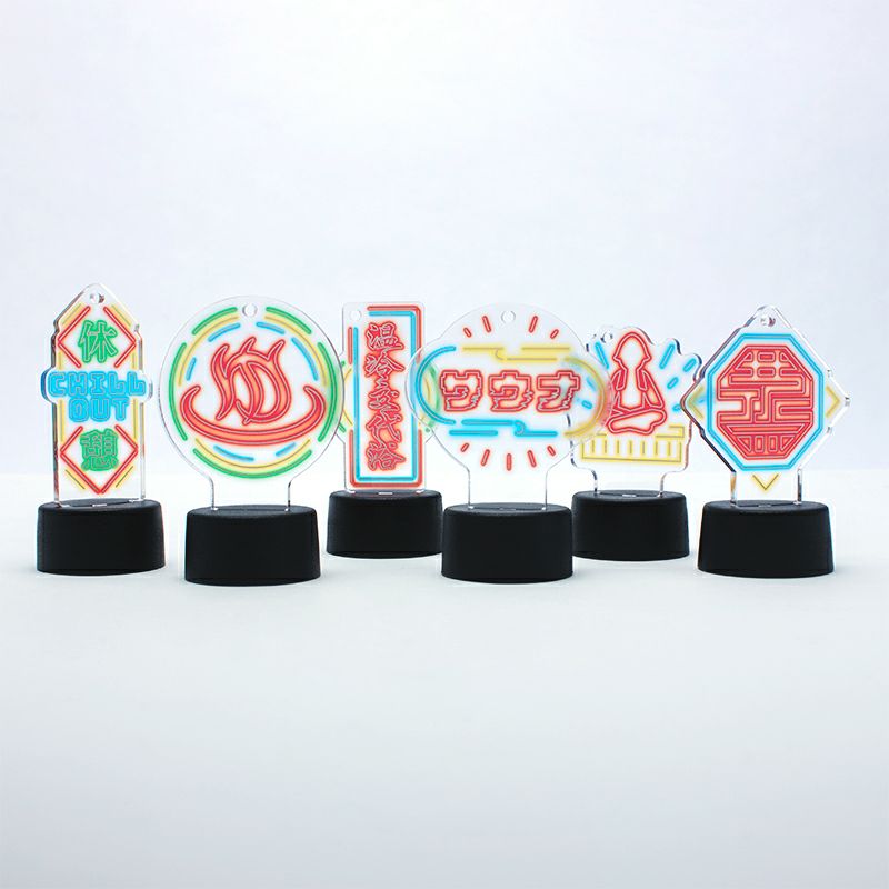 サンセットサウナ　Sauna Neon ボトルキャップマーカー / 休憩-CHILL OUT-2