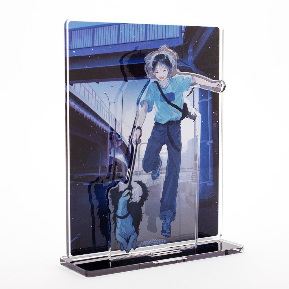 あめのじゃく　アクリルジオラマスタンド【C】　組み立て　横から