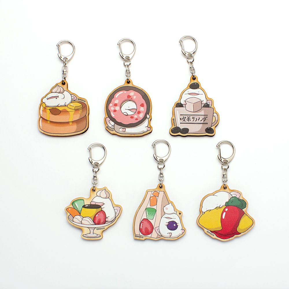 モコ　トレーディングウッドキーホルダー / 全6種（単品） 写真1