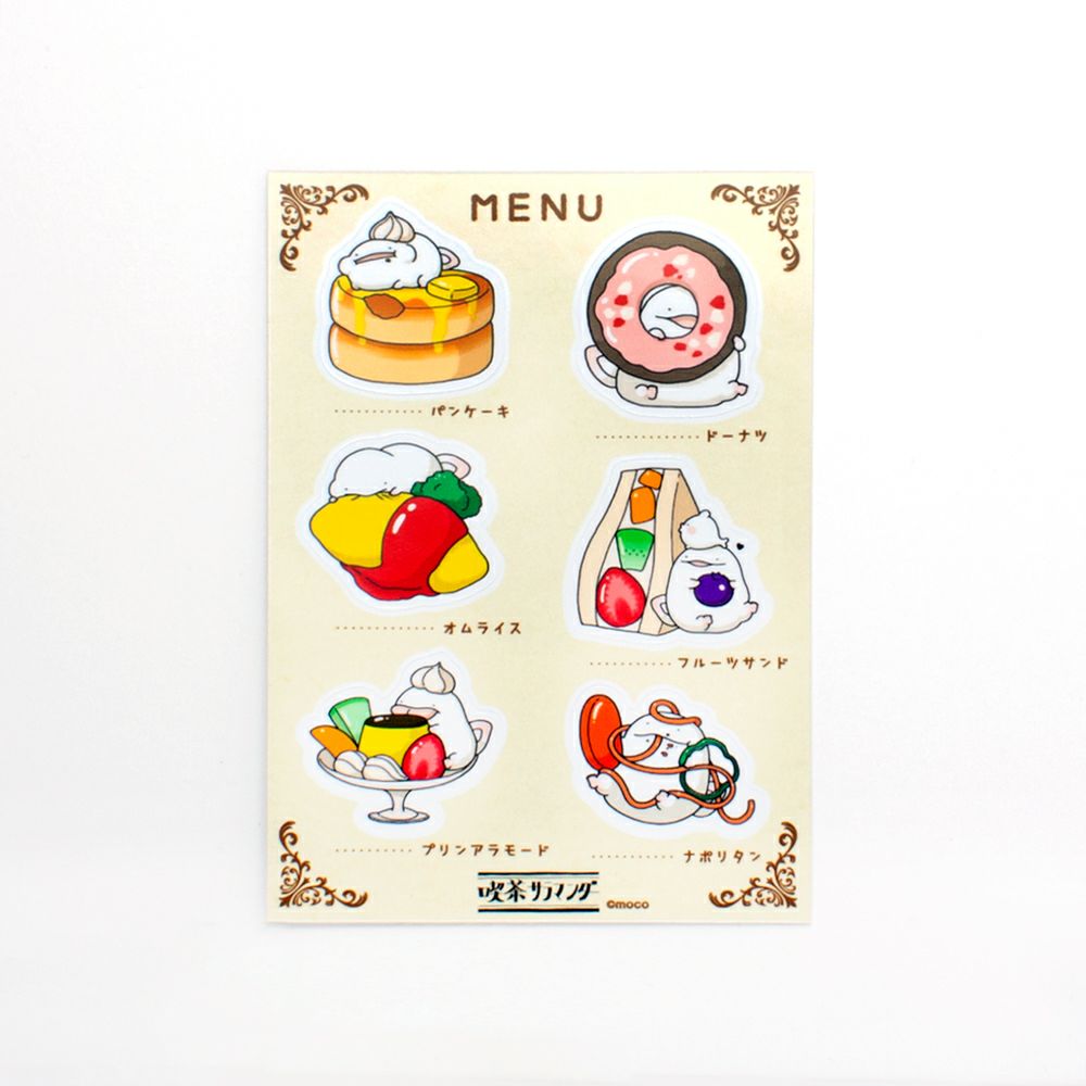 モコ　ハーフカットステッカー　写真1