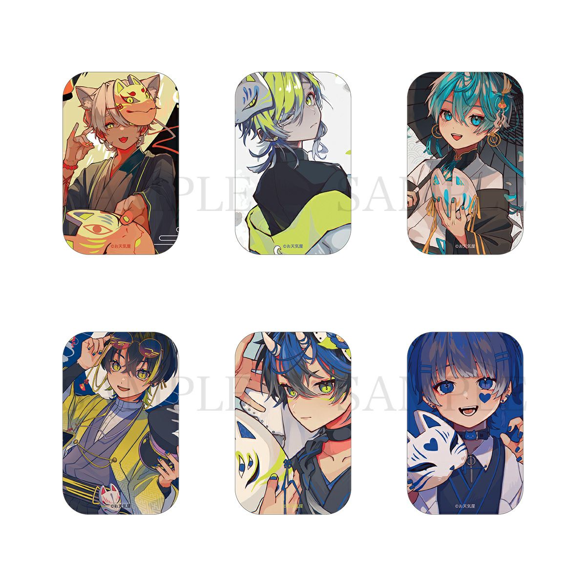 お天気屋　トレーディング缶バッジ / 全6種（コンプリートBOX）