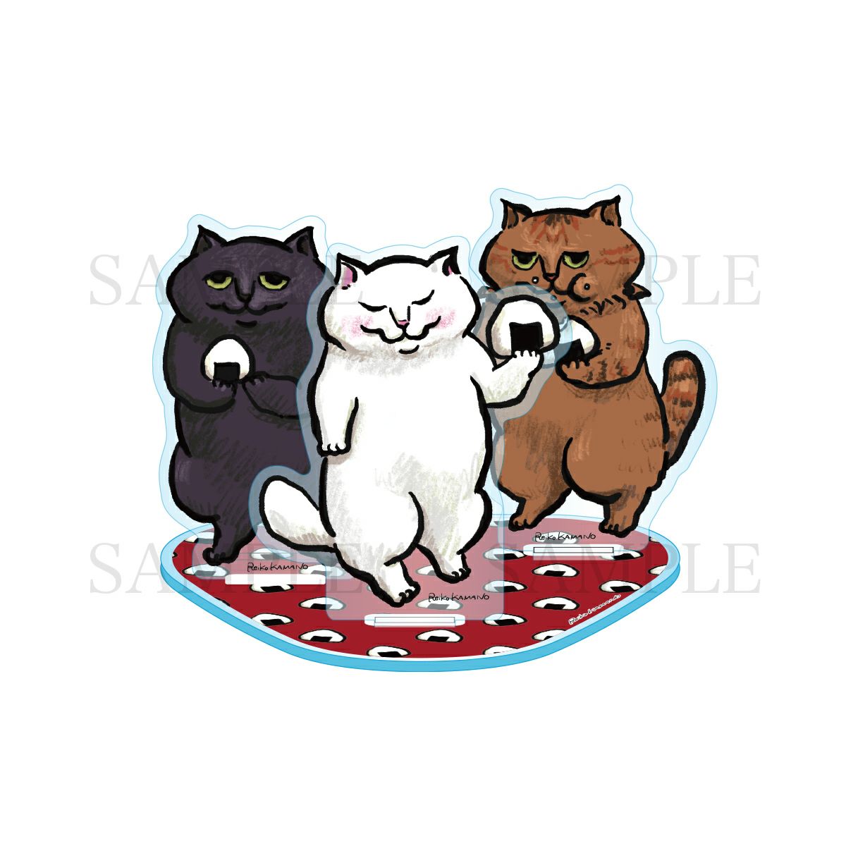 カマノレイコ　アクリルジオラマスタンド / おにぎり