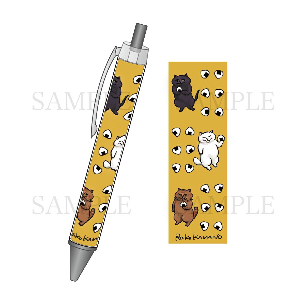 カマノレイコ　ボールペン / おにぎり