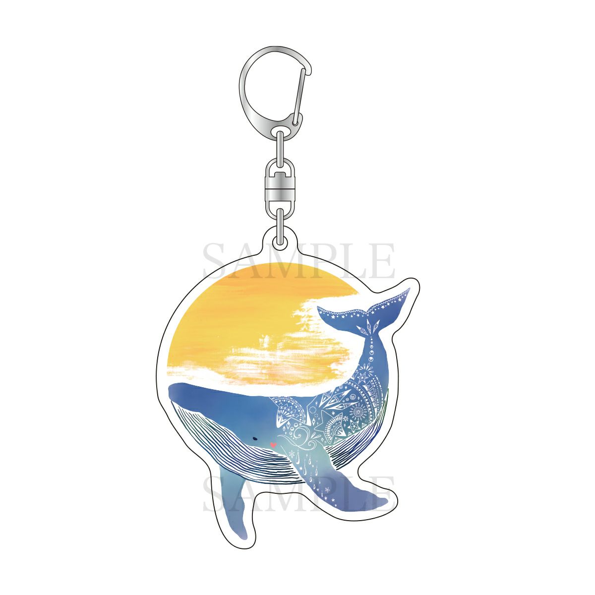 柴尾　アクリルキーホルダー / 月くじら