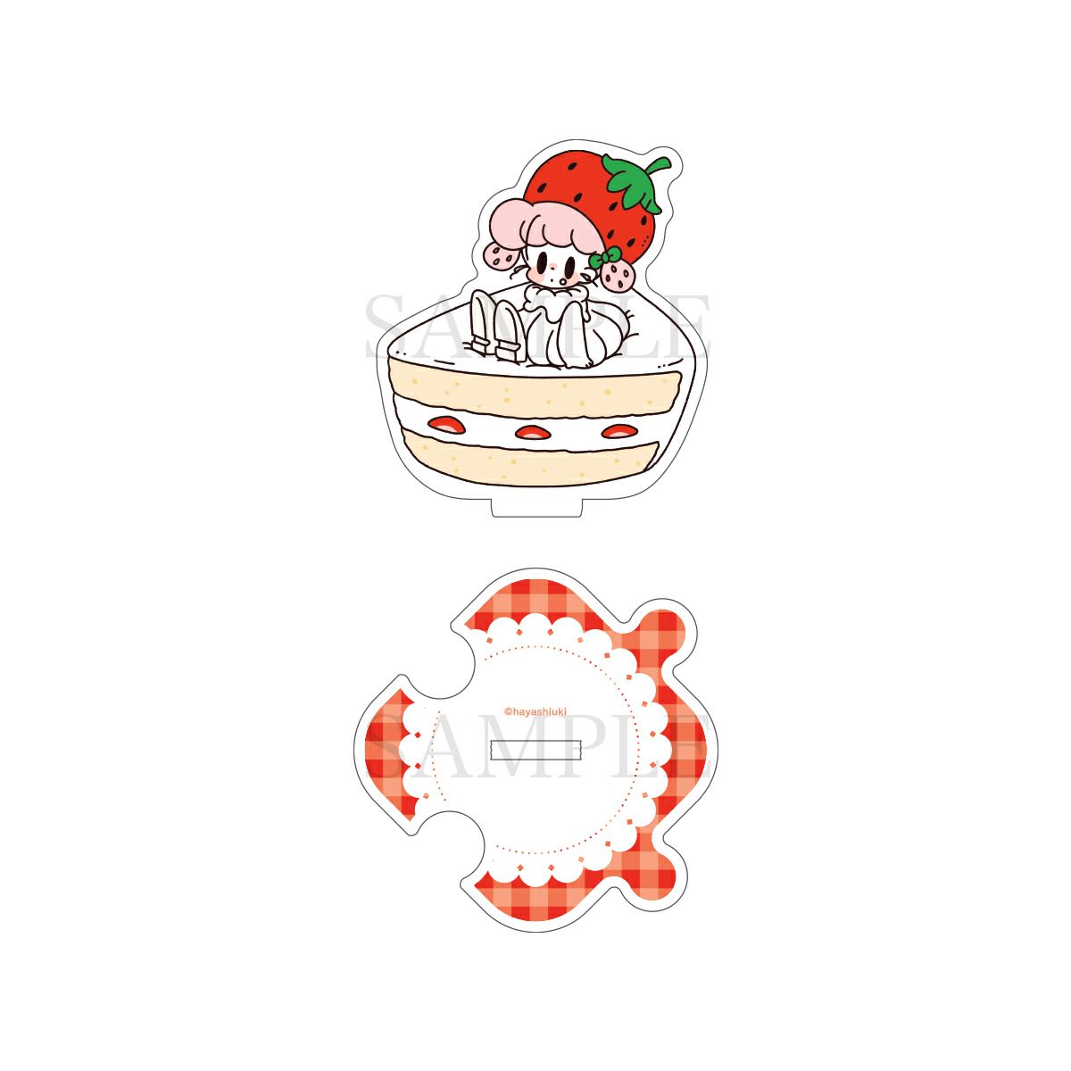 はやしうき　つながるアクリルスタンド / ショートケーキ