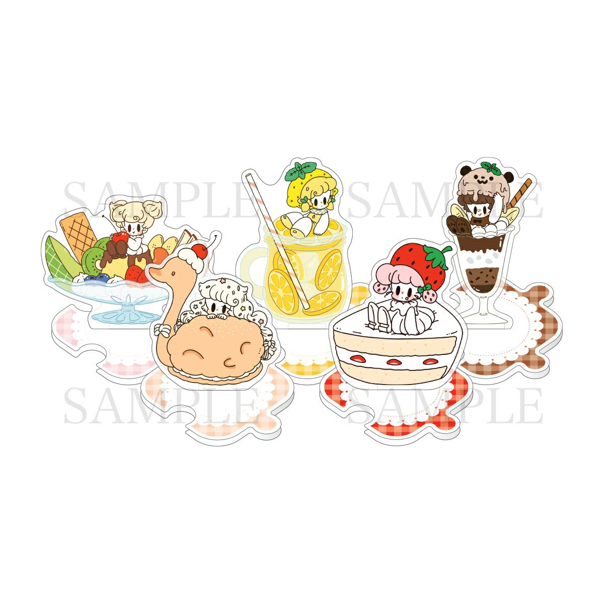 はやしうき　つながるアクリルスタンド / ショートケーキ