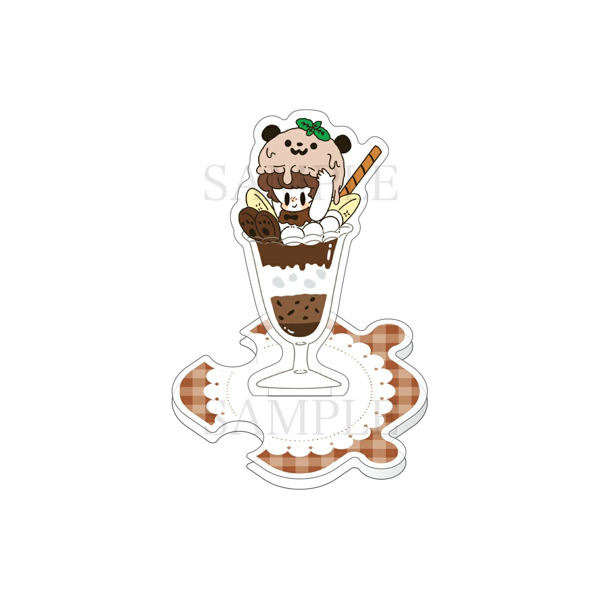 はやしうき　つながるアクリルスタンド / チョコレートパフェ