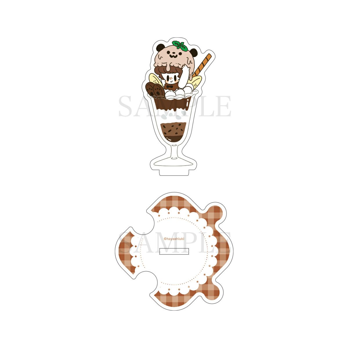 はやしうき　つながるアクリルスタンド / チョコレートパフェ
