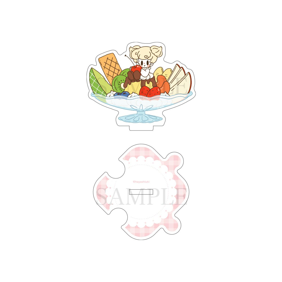 はやしうき　つながるアクリルスタンド / プリンアラモード