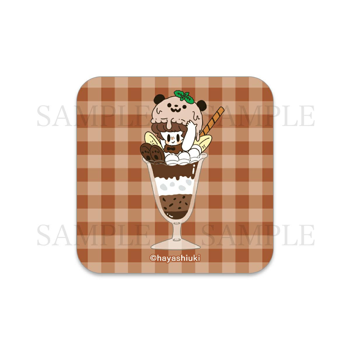 はやしうき　アクリルマグネット / チョコレートパフェ