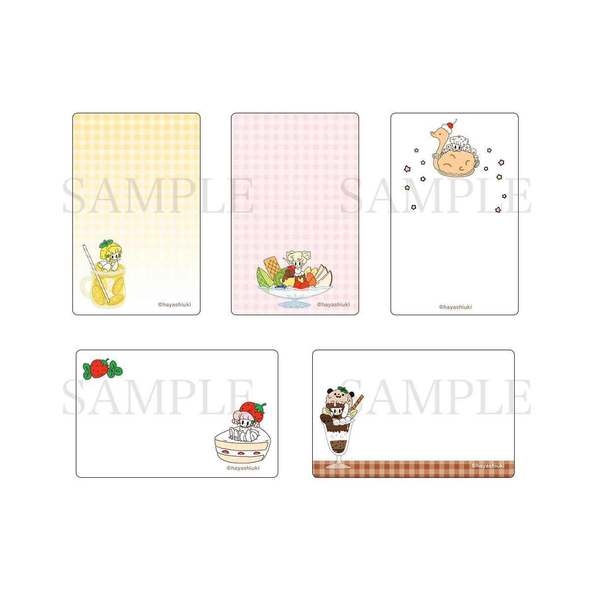 はやしうき　メッセージカードセット