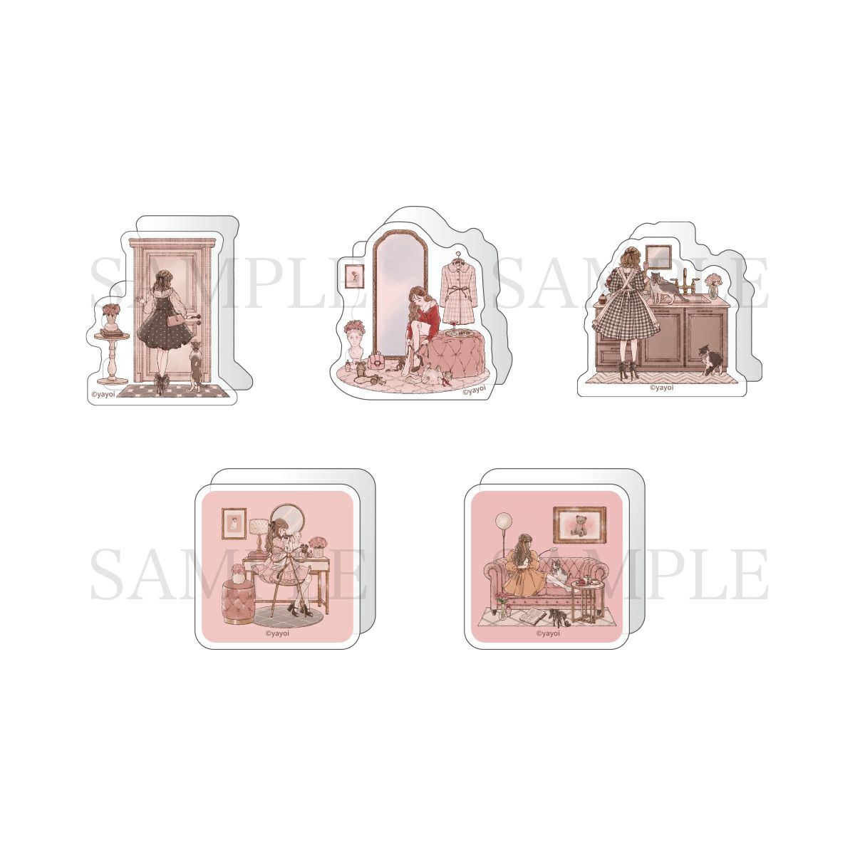 やよい　ミニミニアクリルブロック(ランダム販売) / 全5種