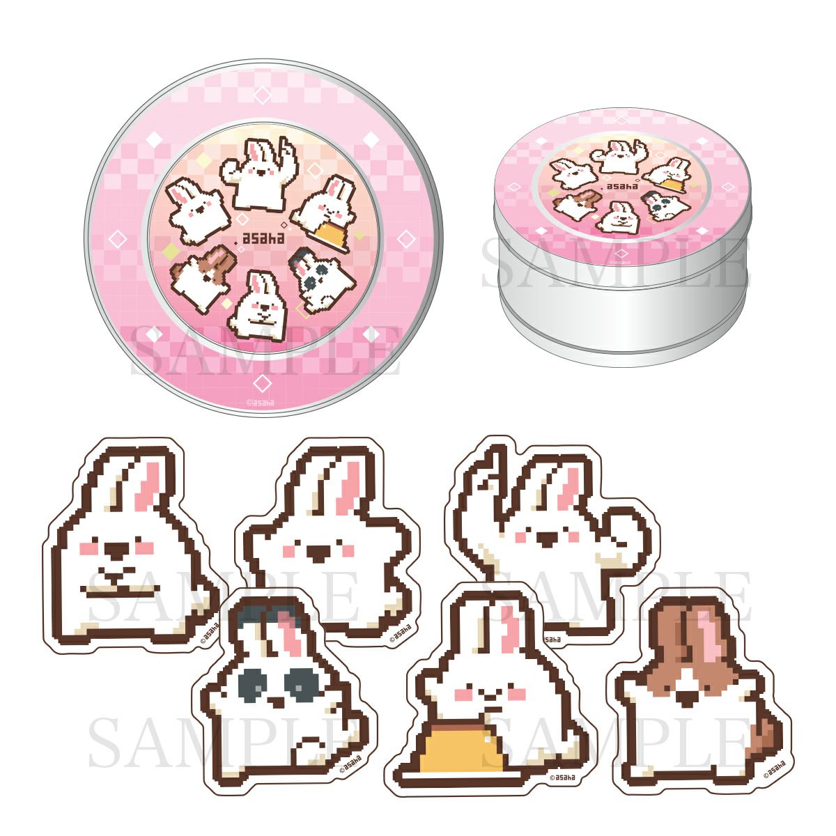 asaha　フレークシール缶