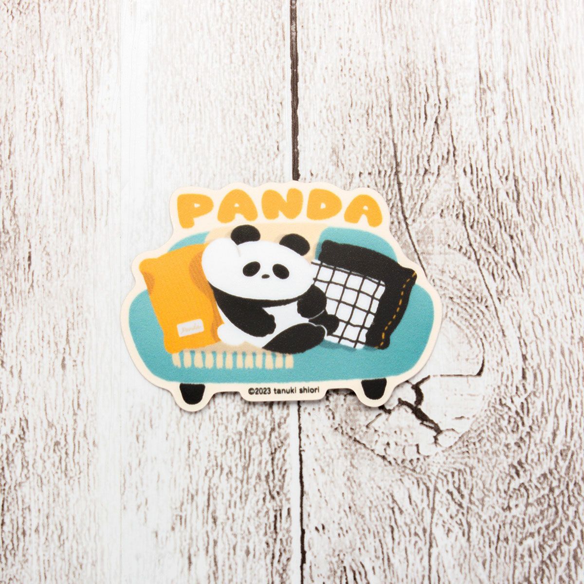 タヌキシオリ　ダイカットステッカー