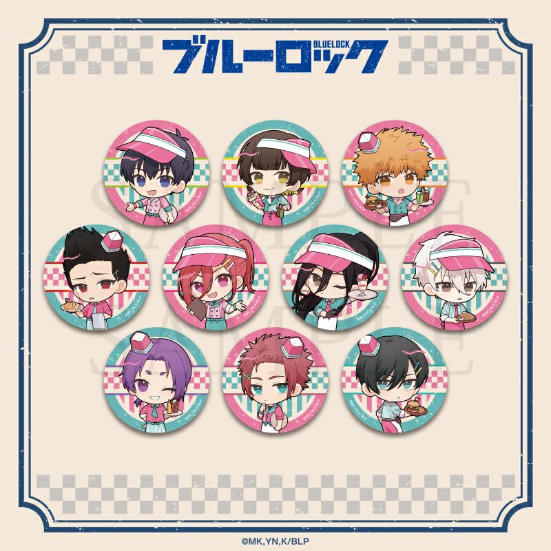 ブルーロック　BLUE LOCK DINERトレーディングミニキャラ缶バッジ / 全10種（コンプリートBOX）