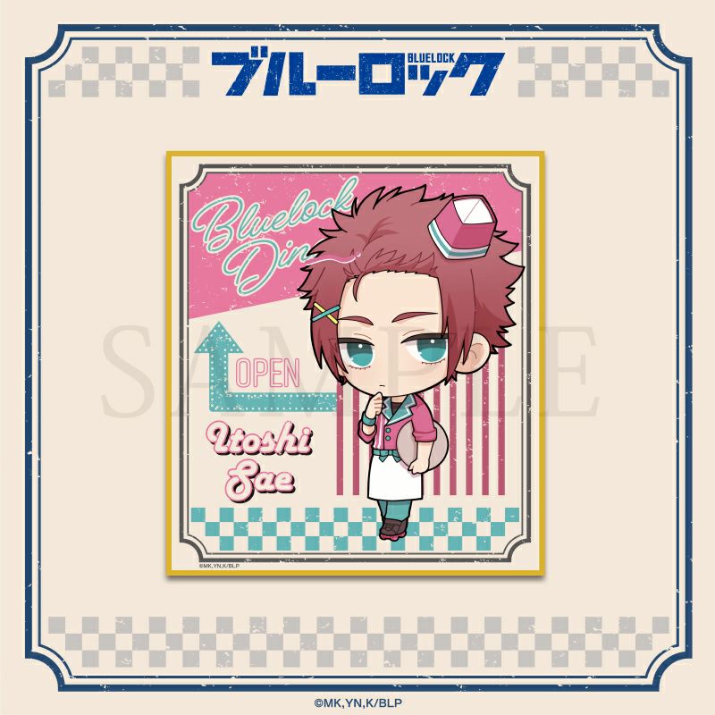 ブルーロック　BLUE LOCK DINERミニ色紙 / 糸師 冴
