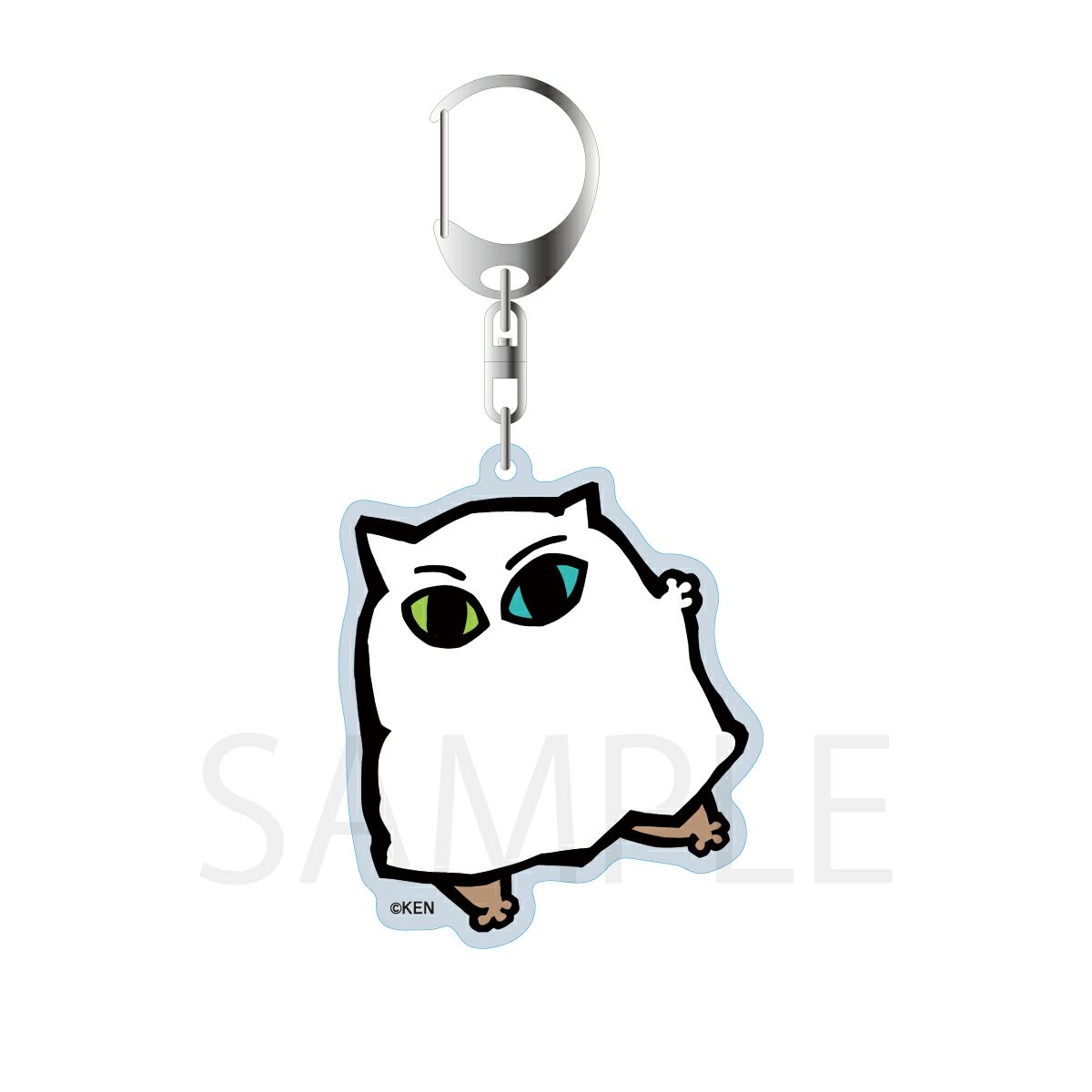 切り絵クリエイター KEN ダイカットアクリルキーホルダー / メジェド