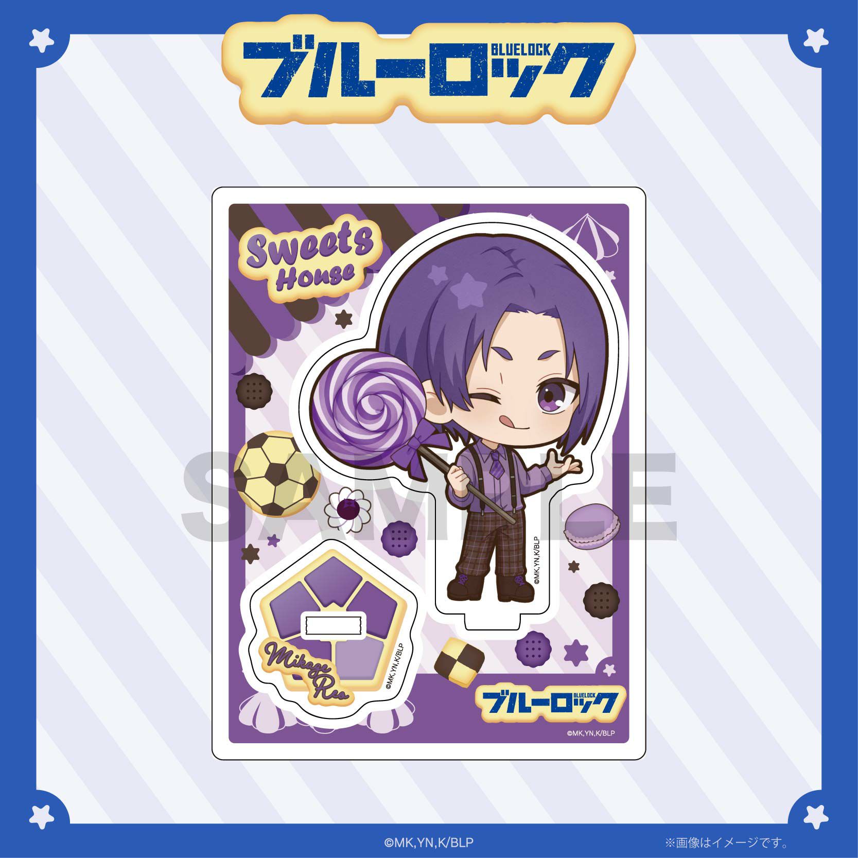 10個　ブルーロック sweets flavor アクスタ 御影玲王 ナムコ ブルーロック sweets flavor ナムコ アクリルスタンド 御影玲王